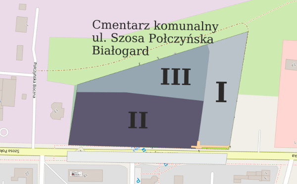 Mapa cmentarza