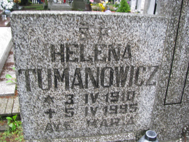 Helena Tumanowicz 1910 Białogard - Grobonet - Wyszukiwarka osób pochowanych