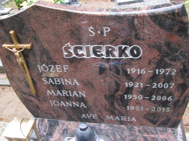 Grób Marian Ścierka