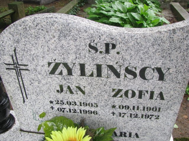 Zofia Żylińska 1901 Białogard - Grobonet - Wyszukiwarka osób pochowanych