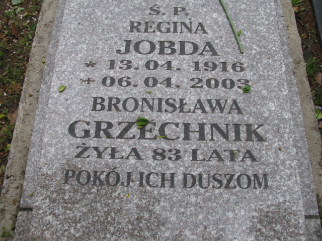 Regina Jobda 1916 Białogard - Grobonet - Wyszukiwarka osób pochowanych