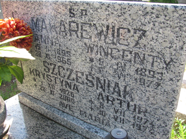 Wincenty Makarewicz 1893 Białogard - Grobonet - Wyszukiwarka osób pochowanych