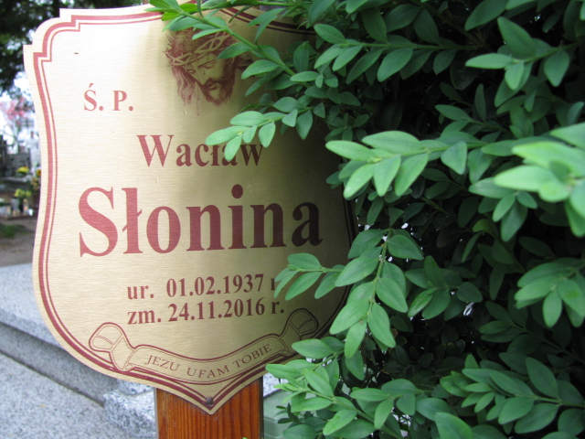 Wacław Słonina 1937 Białogard - Grobonet - Wyszukiwarka osób pochowanych