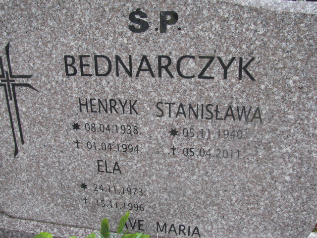 Henryk Bednarczyk 1938 Białogard - Grobonet - Wyszukiwarka osób pochowanych