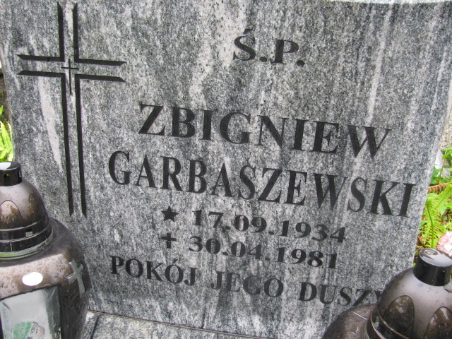 Zbigniew Garbaszewski 1934 Białogard - Grobonet - Wyszukiwarka osób pochowanych