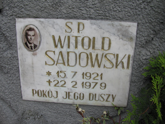 Witold Sadowski 1921 Białogard - Grobonet - Wyszukiwarka osób pochowanych