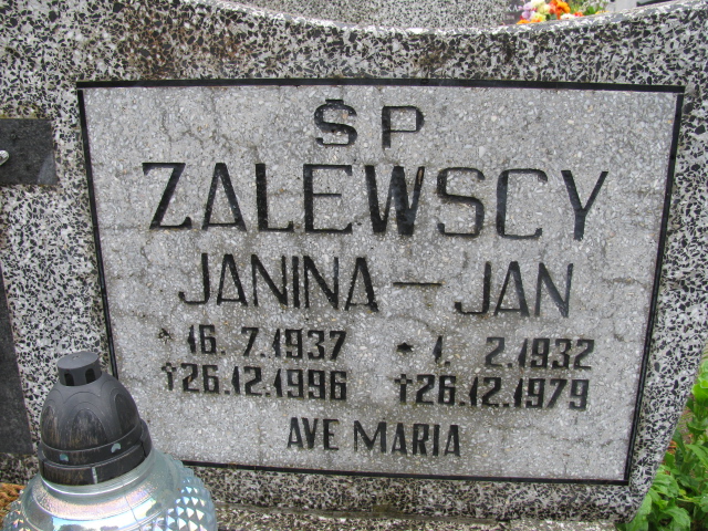 Jan Zalewski 1932 Białogard - Grobonet - Wyszukiwarka osób pochowanych