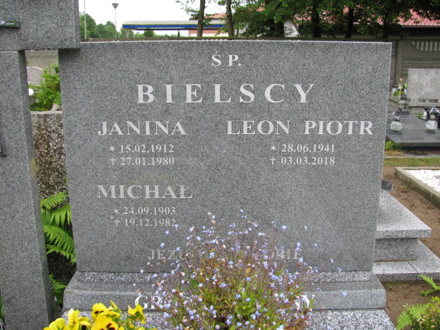 Leon Piotr Bielski 1941 Białogard - Grobonet - Wyszukiwarka osób pochowanych