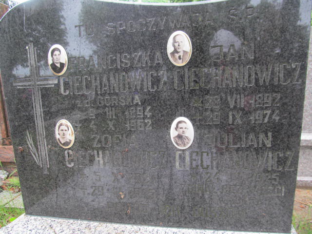 Franciszka Ciechanowicz 1894 Białogard - Grobonet - Wyszukiwarka osób pochowanych