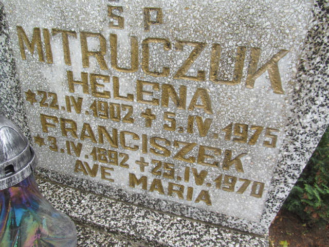 Helena Mitruczuk 1902 Białogard - Grobonet - Wyszukiwarka osób pochowanych