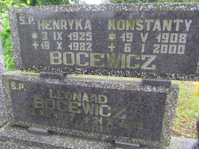 Leonard Bocewicz 1877 Białogard - Grobonet - Wyszukiwarka osób pochowanych