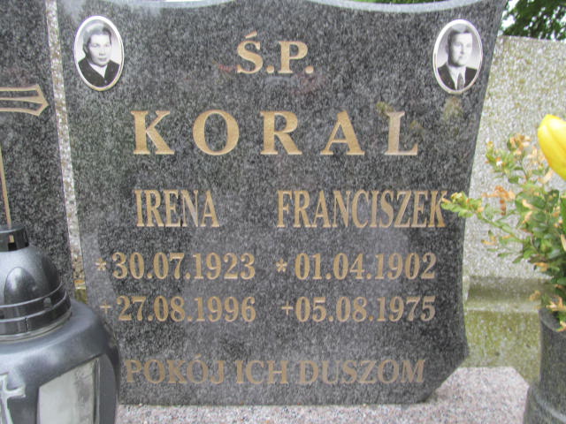 Franciszek Koral 1902 Białogard - Grobonet - Wyszukiwarka osób pochowanych