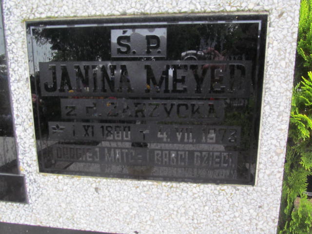 Janina Meyer 1890 Białogard - Grobonet - Wyszukiwarka osób pochowanych