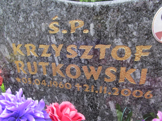 Krzysztof Rutkowski 1960 Białogard - Grobonet - Wyszukiwarka osób pochowanych