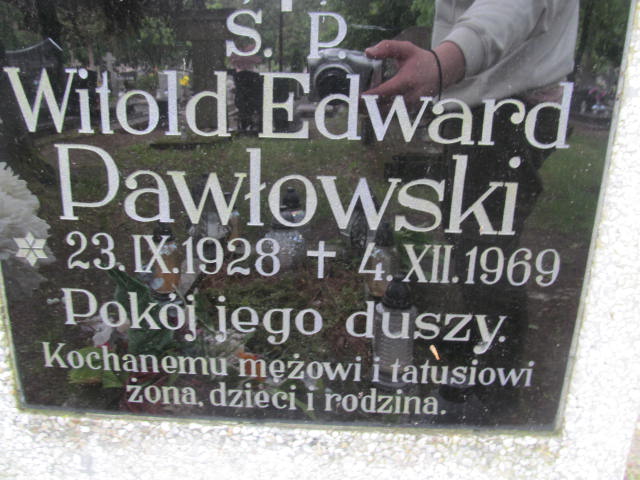 Grób Witold Edward Pawłowski
