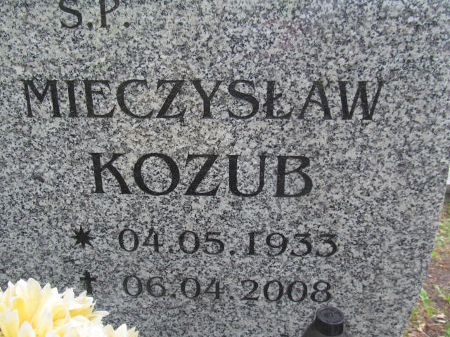 Grób Mieczysław Kozub