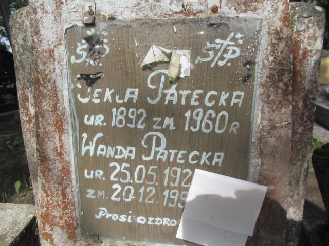 Wanda Patecka 1920 Białogard - Grobonet - Wyszukiwarka osób pochowanych