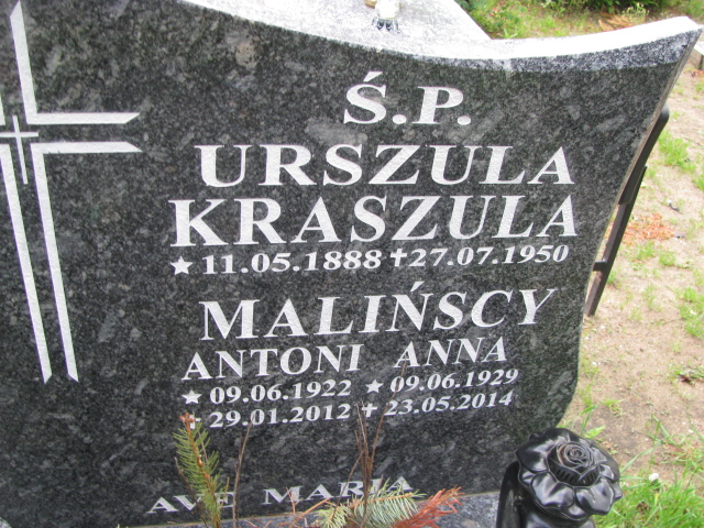 Antoni Maliński 1922 Białogard - Grobonet - Wyszukiwarka osób pochowanych