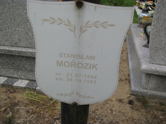 Stanisław Morozik 1894 Białogard - Grobonet - Wyszukiwarka osób pochowanych