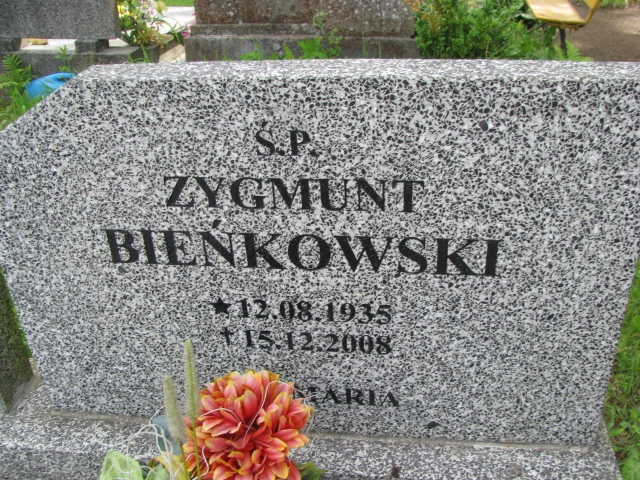 Zygmunt Bieńkowski 1935 Białogard - Grobonet - Wyszukiwarka osób pochowanych
