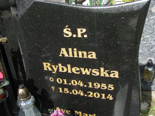 Alina Ryblewska 1955 Białogard - Grobonet - Wyszukiwarka osób pochowanych