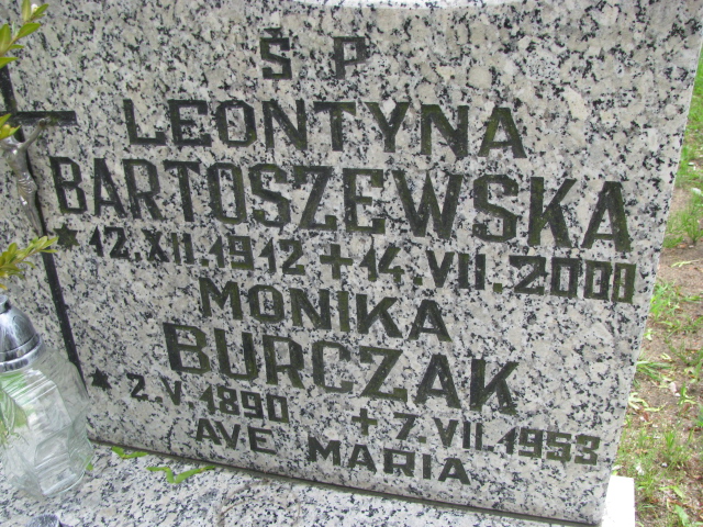 Leontyna Bartoszewska 1912 Białogard - Grobonet - Wyszukiwarka osób pochowanych