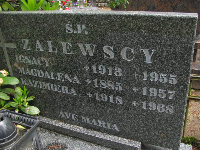 Ignacy Zalewski 1912 Białogard - Grobonet - Wyszukiwarka osób pochowanych