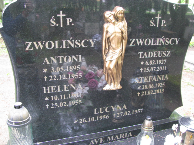 Tadeusz Zwoliński 1927 Białogard - Grobonet - Wyszukiwarka osób pochowanych
