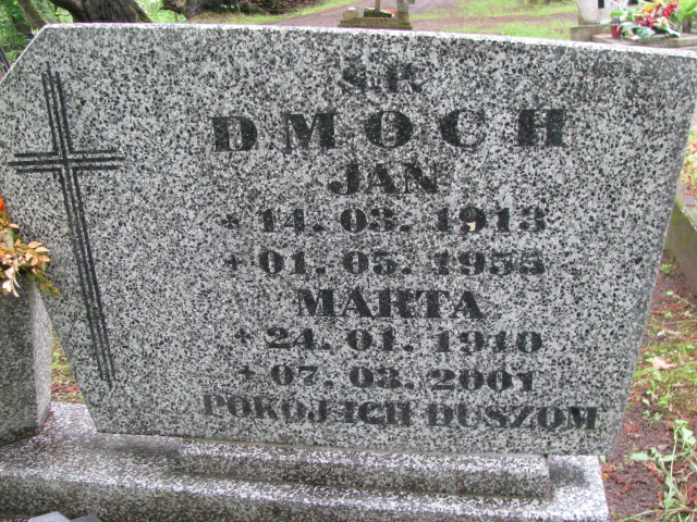 Jan Dmoch 1913 Białogard - Grobonet - Wyszukiwarka osób pochowanych