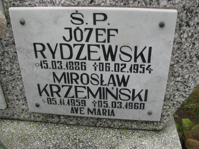 Józef Rydzewski 1886 Białogard - Grobonet - Wyszukiwarka osób pochowanych