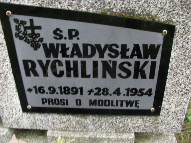 Władysław Rychliński 1891 Białogard - Grobonet - Wyszukiwarka osób pochowanych