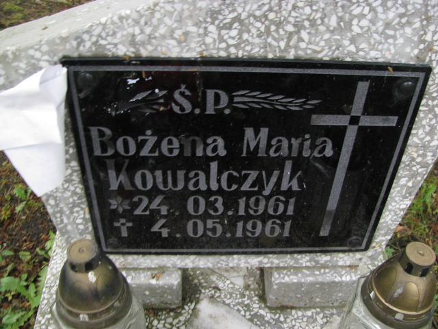 Bożena Maria Kowalczyk 1961 Białogard - Grobonet - Wyszukiwarka osób pochowanych