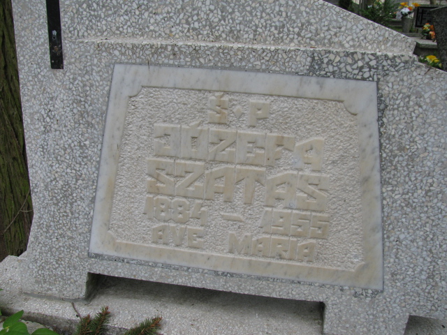 Józefa Szatas 1884 Białogard - Grobonet - Wyszukiwarka osób pochowanych