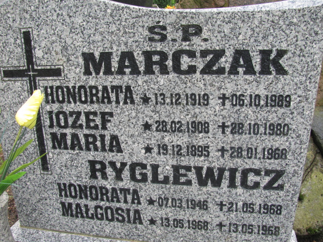 Honorata Ryglewicz 1946 Białogard - Grobonet - Wyszukiwarka osób pochowanych