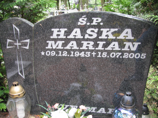 Marian Haska 1943 Białogard - Grobonet - Wyszukiwarka osób pochowanych