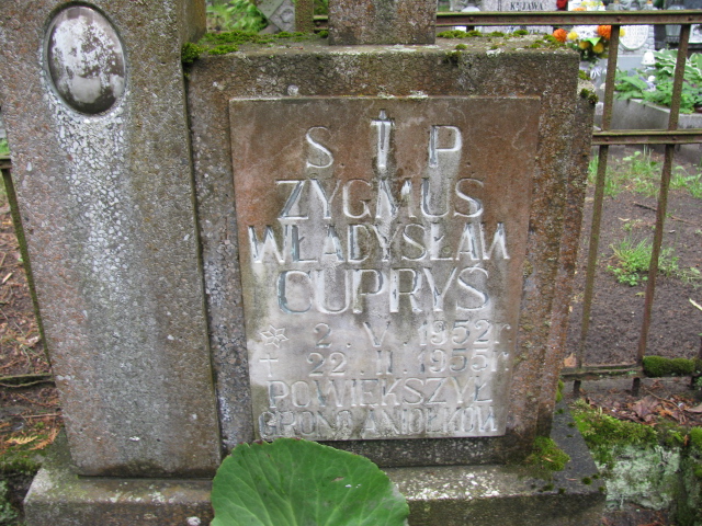Zygmunt Władysław Cupryś 1952 Białogard - Grobonet - Wyszukiwarka osób pochowanych
