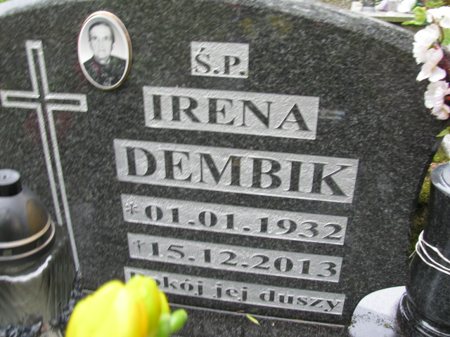 Irena Teresa Dembik 1932 Białogard - Grobonet - Wyszukiwarka osób pochowanych