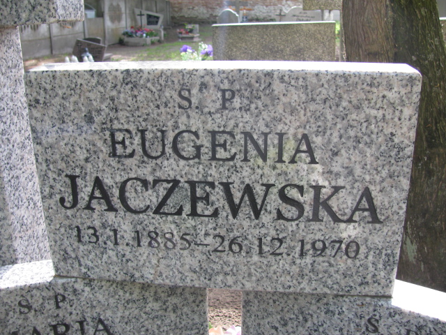 Eugenia Jaczewska 1885 Białogard - Grobonet - Wyszukiwarka osób pochowanych