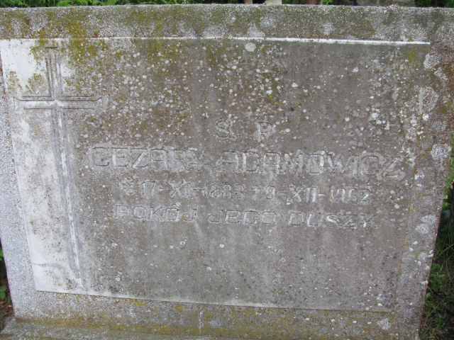 Cezary Adamowicz 1883 Białogard - Grobonet - Wyszukiwarka osób pochowanych