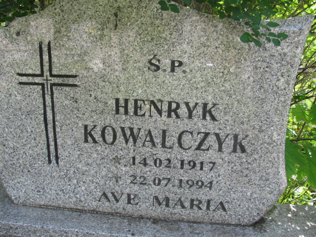 Henryk Kowalczyk 1917 Białogard - Grobonet - Wyszukiwarka osób pochowanych