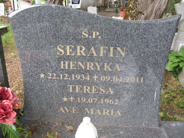 Teresa Serafin 1962 Białogard - Grobonet - Wyszukiwarka osób pochowanych