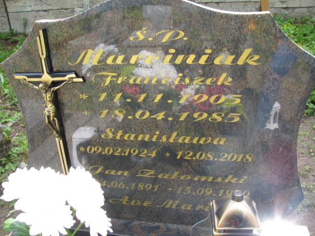 Franciszek Marciniak 1905 Białogard - Grobonet - Wyszukiwarka osób pochowanych