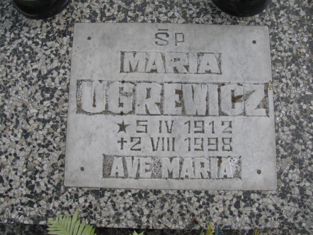 Maria Ugrewicz 1912 Białogard - Grobonet - Wyszukiwarka osób pochowanych