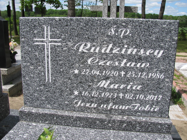 Maria Rudzińska 1923 Białogard - Grobonet - Wyszukiwarka osób pochowanych