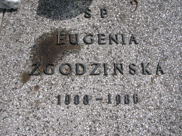Eugenia Zgodzińska 1908 Białogard - Grobonet - Wyszukiwarka osób pochowanych