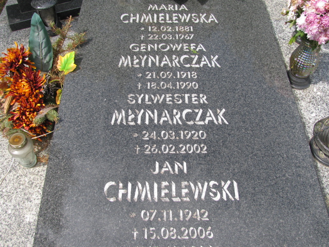 Genowefa Młynarczak 1918 Białogard - Grobonet - Wyszukiwarka osób pochowanych