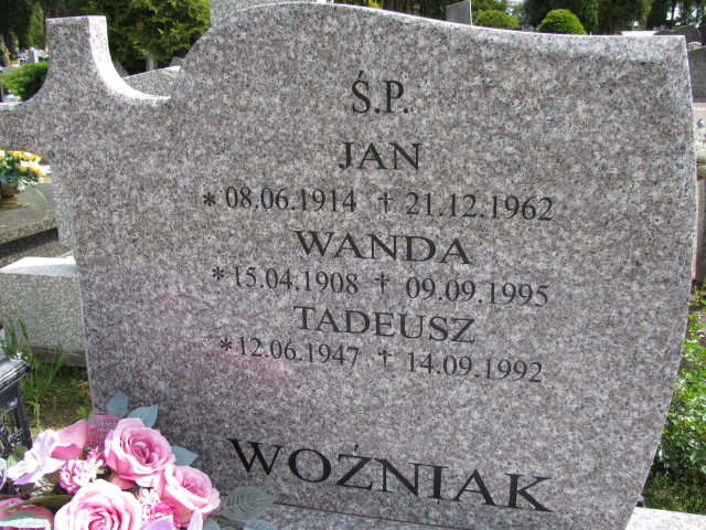 Jan Woźniak 1914 Białogard - Grobonet - Wyszukiwarka osób pochowanych