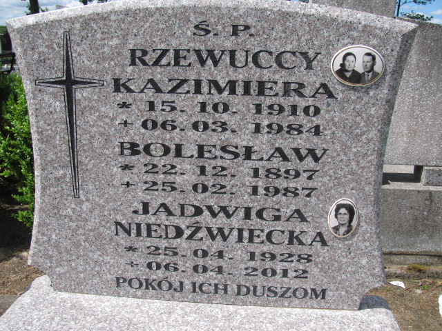 Jadwiga Niedźwiecka 1928 Białogard - Grobonet - Wyszukiwarka osób pochowanych