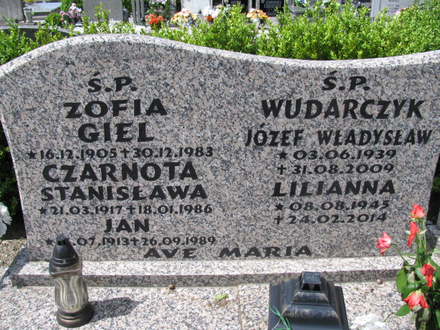 Zofia Giel 1905 Białogard - Grobonet - Wyszukiwarka osób pochowanych