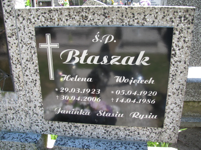 Wojciech Błaszak 1920 Białogard - Grobonet - Wyszukiwarka osób pochowanych